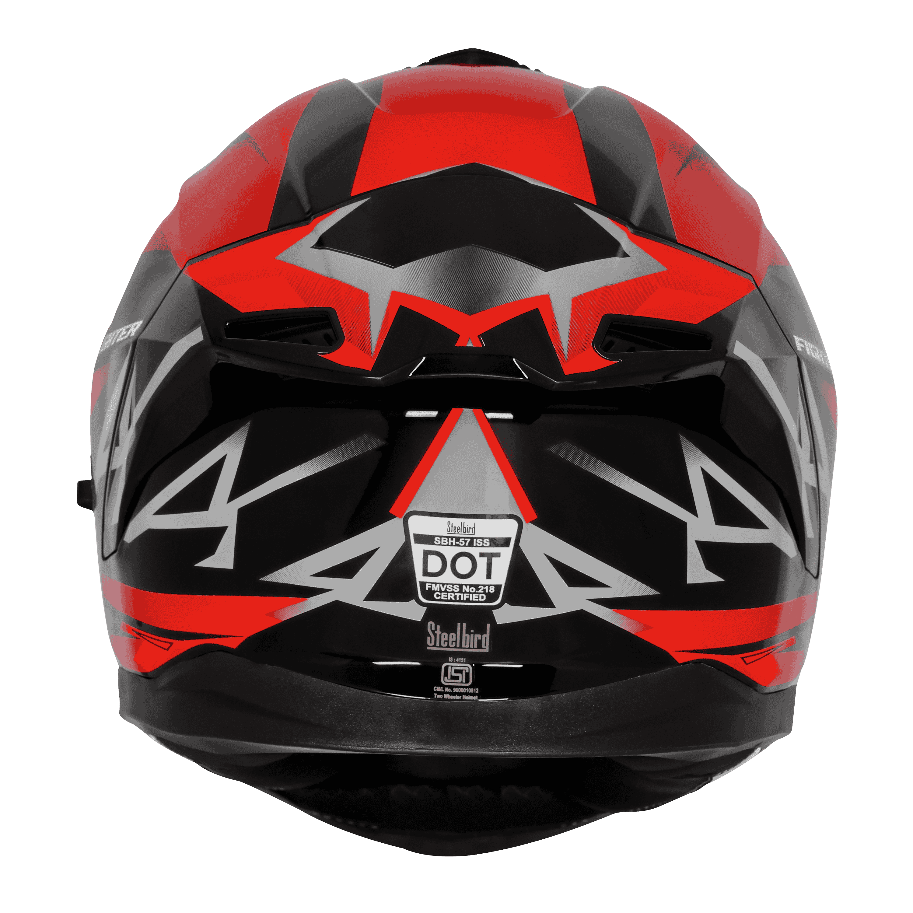 SBH-57 ISS FIGHTER F4 GLOSSY BLACK WITH RED